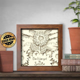 Sunflower 1 – Paper Cut Light Box File - Cricut File - 20x20cm - LightBoxGoodMan - LightboxGoodman