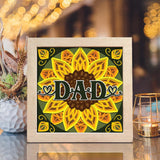 Sunflower Dad – Paper Cut Light Box File - Cricut File - 8x8 inches - LightBoxGoodMan