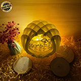 Sunflower - Easter Egg 3D Pop-up File - Cricut File - 5.8x4.8" - LightBoxGoodMan - LightboxGoodman