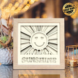 Sunshine – Paper Cut Light Box File - Cricut File - 20x20cm - LightBoxGoodMan - LightboxGoodman