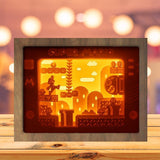 Super Mario 1 - Paper Cutting Light Box - LightBoxGoodman - LightboxGoodman