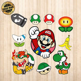 Super Mario 2 - Cricut File - Svg, Png, Dxf, Eps - LightBoxGoodMan - LightboxGoodman