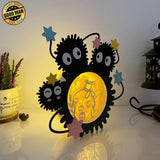 Susuwatari 1 - Susuwatari Papercut Lightbox File - 9x8.4" - Cricut File - LightBoxGoodMan - LightboxGoodman