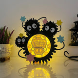 Susuwatari 2 - Susuwatari Papercut Lightbox File - 9x8.4