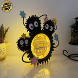 Susuwatari 2 - Susuwatari Papercut Lightbox File - 9x8.4" - Cricut File - LightBoxGoodMan - LightboxGoodman