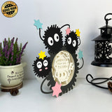 Susuwatari 2 - Susuwatari Papercut Lightbox File - 9x8.4" - Cricut File - LightBoxGoodMan - LightboxGoodman