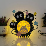 Susuwatari 3 - Susuwatari Papercut Lightbox File - 9x8.4" - Cricut File - LightBoxGoodMan - LightboxGoodman