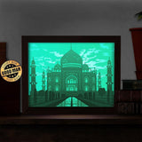 Taj Mahal - Paper Cut Light Box File - Cricut File - 8x10 Inches - LightBoxGoodMan - LightboxGoodman