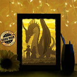 Tales From Earthsea 2 - Paper Cutting Light Box - LightBoxGoodman - LightboxGoodman