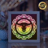 Taurus Mandala – Paper Cut Light Box File - Cricut File - 20x20cm - LightBoxGoodMan - LightboxGoodman