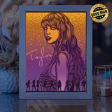 Taylor Swift – Paper Cut Light Box File - Cricut File - 8x10 Inches - LightBoxGoodMan - LightboxGoodman