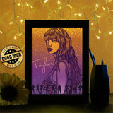 Taylor Swift - Paper Cutting Light Box - LightBoxGoodman - LightboxGoodman