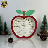 Teacher - Apple Papercut Lightbox File - 6.7x6.2" - Cricut File - LightBoxGoodMan - LightboxGoodman