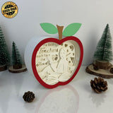 Teacher - Apple Papercut Lightbox File - 6.7x6.2" - Cricut File - LightBoxGoodMan - LightboxGoodman