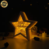 Teacher - Paper Cut Star Light Box File - Cricut File - 20x21cm - LightBoxGoodMan - LightboxGoodman