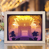 Temple of Literature – Paper Cut Light Box File - Cricut File - 20x26cm - LightBoxGoodMan