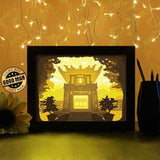 Temple of Literature - Paper Cutting Light Box - LightBoxGoodman - LightboxGoodman