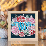 Thank You – Paper Cut Light Box File - Cricut File - 20x20cm - LightBoxGoodMan - LightboxGoodman