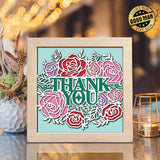 Thank You – Paper Cut Light Box File - Cricut File - 20x20cm - LightBoxGoodMan - LightboxGoodman