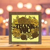 Thank You - Paper Cutting Light Box - LightBoxGoodman - LightboxGoodman