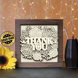 Thank You - Paper Cutting Light Box - LightBoxGoodman - LightboxGoodman