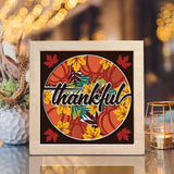 Thankful 1 – Paper Cut Light Box File - Cricut File - 20x20cm - LightBoxGoodMan