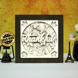 Thankful 1 – Paper Cut Light Box File - Cricut File - 20x20cm - LightBoxGoodMan - LightboxGoodman