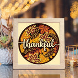 Thankful 2 – Paper Cut Light Box File - Cricut File - 20x20cm - LightBoxGoodMan