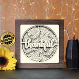 Thankful 2 - Paper Cutting Light Box - LightBoxGoodman - LightboxGoodman