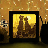 The Aristocats - Paper Cutting Light Box - LightBoxGoodman - LightboxGoodman