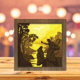 The Baptism in the Jordan - Paper Cutting Light Box - LightBoxGoodman