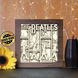 The Beatles Walking in the Abbey Road 1 - Paper Cutting Light Box - LightBoxGoodman - LightboxGoodman