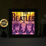 The Beatles Walking in the Abbey Road 2 – Paper Cut Light Box File - Cricut File - 20x20cm - LightBoxGoodMan - LightboxGoodman