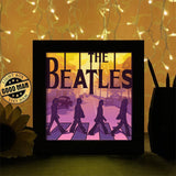 The Beatles Walking in the Abbey Road 2 - Paper Cutting Light Box - LightBoxGoodman - LightboxGoodman