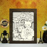 The Cat Returns – Paper Cut Light Box File - Cricut File - 20x26cm - LightBoxGoodMan - LightboxGoodman