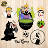 The Evil Queen - Cricut File - Svg, Png, Dxf, Eps - LightBoxGoodMan - LightboxGoodman