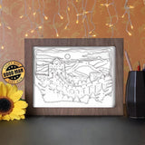 The Great Wall Of China - Paper Cutting Light Box - LightBoxGoodman - LightboxGoodman