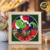 The Grinch 2 – Paper Cut Light Box File - Cricut File - 20x20cm - LightBoxGoodMan - LightboxGoodman