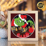 The Grinch 2 – Paper Cut Light Box File - Cricut File - 20x20cm - LightBoxGoodMan - LightboxGoodman