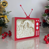 The Grinch - Paper Cut Television Light Box File - Cricut File - 8x7 inches - LightBoxGoodMan - LightboxGoodman