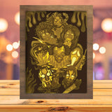 The Haunting Horror Villains - Paper Cutting Light Box - LightBoxGoodman