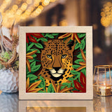 The Jaguar – Paper Cut Light Box File - Cricut File - 8x8 inches - LightBoxGoodMan