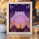 The Night Circus 1 – Paper Cut Light Box File - Cricut File - 20x26cm - LightBoxGoodMan