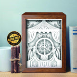 The Night Circus 1 – Paper Cut Light Box File - Cricut File - 20x26cm - LightBoxGoodMan - LightboxGoodman