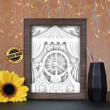 The Night Circus 1 - Paper Cutting Light Box - LightBoxGoodman - LightboxGoodman