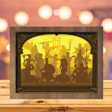 The Olympian Gods - Paper Cutting Light Box - LightBoxGoodman