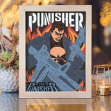 The Punisher - Paper Cut Light Box File - Cricut File - 20x26cm - LightBoxGoodMan - LightboxGoodman