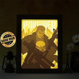 The Punisher - Paper Cut Light Box File - Cricut File - 20x26cm - LightBoxGoodMan - LightboxGoodman