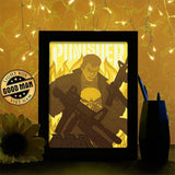 The Punisher - Paper Cutting Light Box - LightBoxGoodman - LightboxGoodman