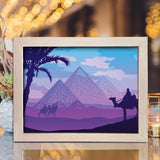 The Pyramids Of Egypt 1 - Paper Cut Light Box File - Cricut File - 8x10 Inches - LightBoxGoodMan - LightboxGoodman